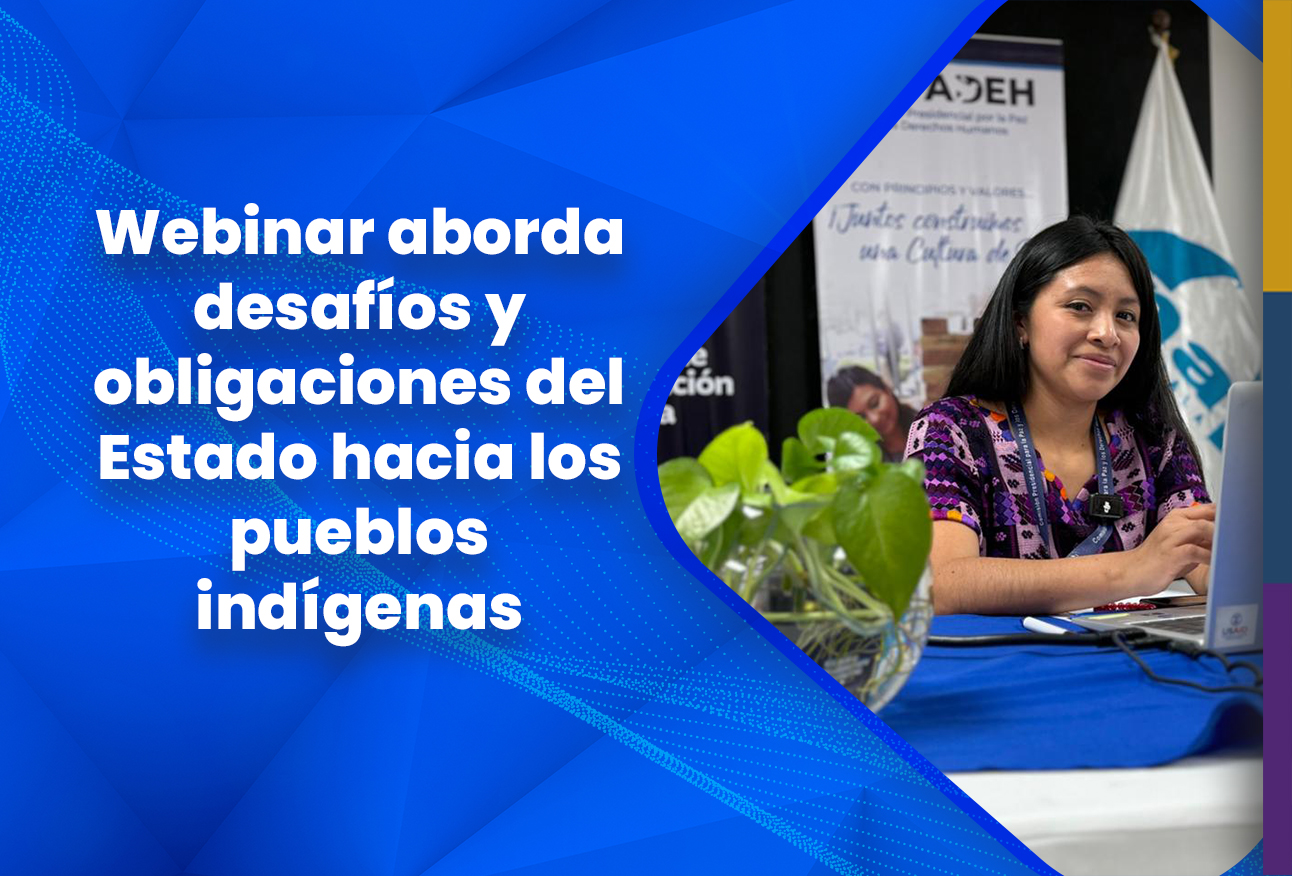 Webinar aborda desafíos y obligaciones del Estado hacia los pueblos indígenas